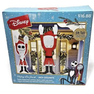 Disney Nightmare Before Christmas Hang On Jack Skellington 5ft Tall Porch Decor